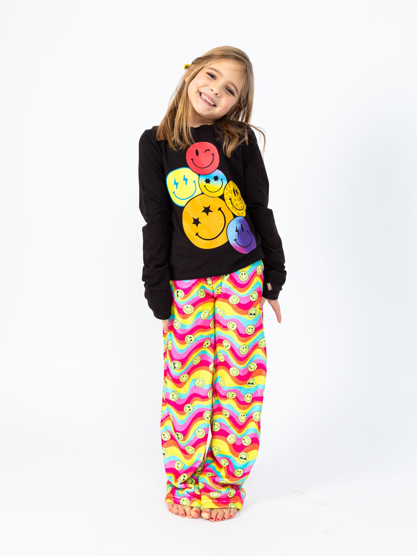 Smiley Faces Long Sleeve Top