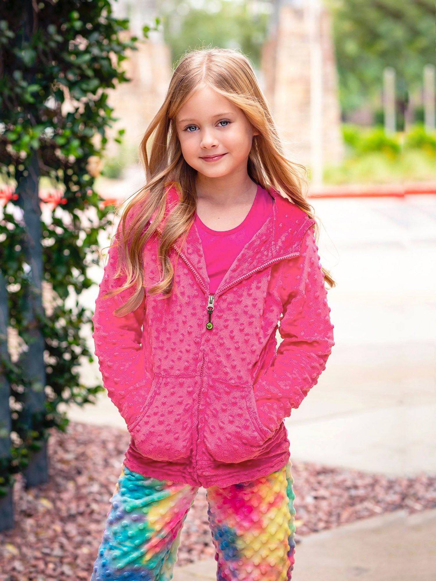 Girls Hoodie | Fuchsia Pink 