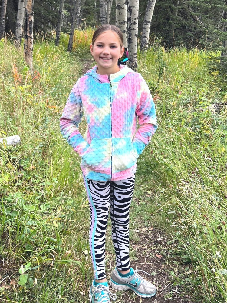 Cotton Candy Tie Dye Minky Hoodie and Mindy Legging Gift Set