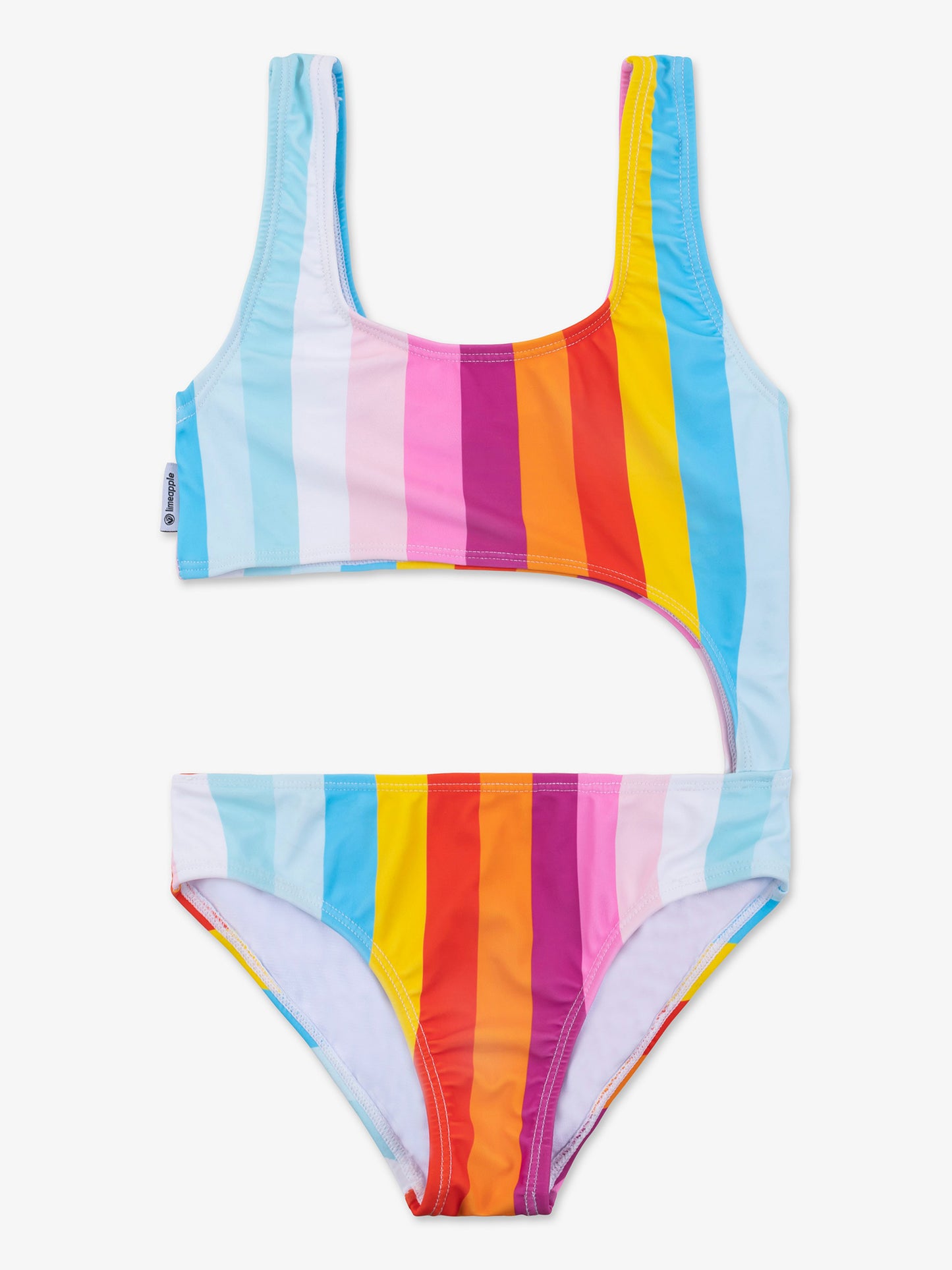 Multiprint Side Cut One Piece Swimsuit