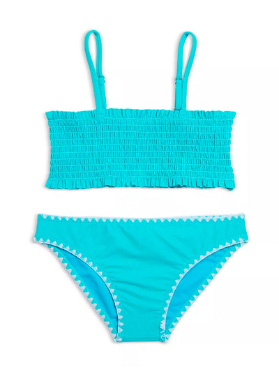 Tween Girls Two Piece Bikini Set, Smocked