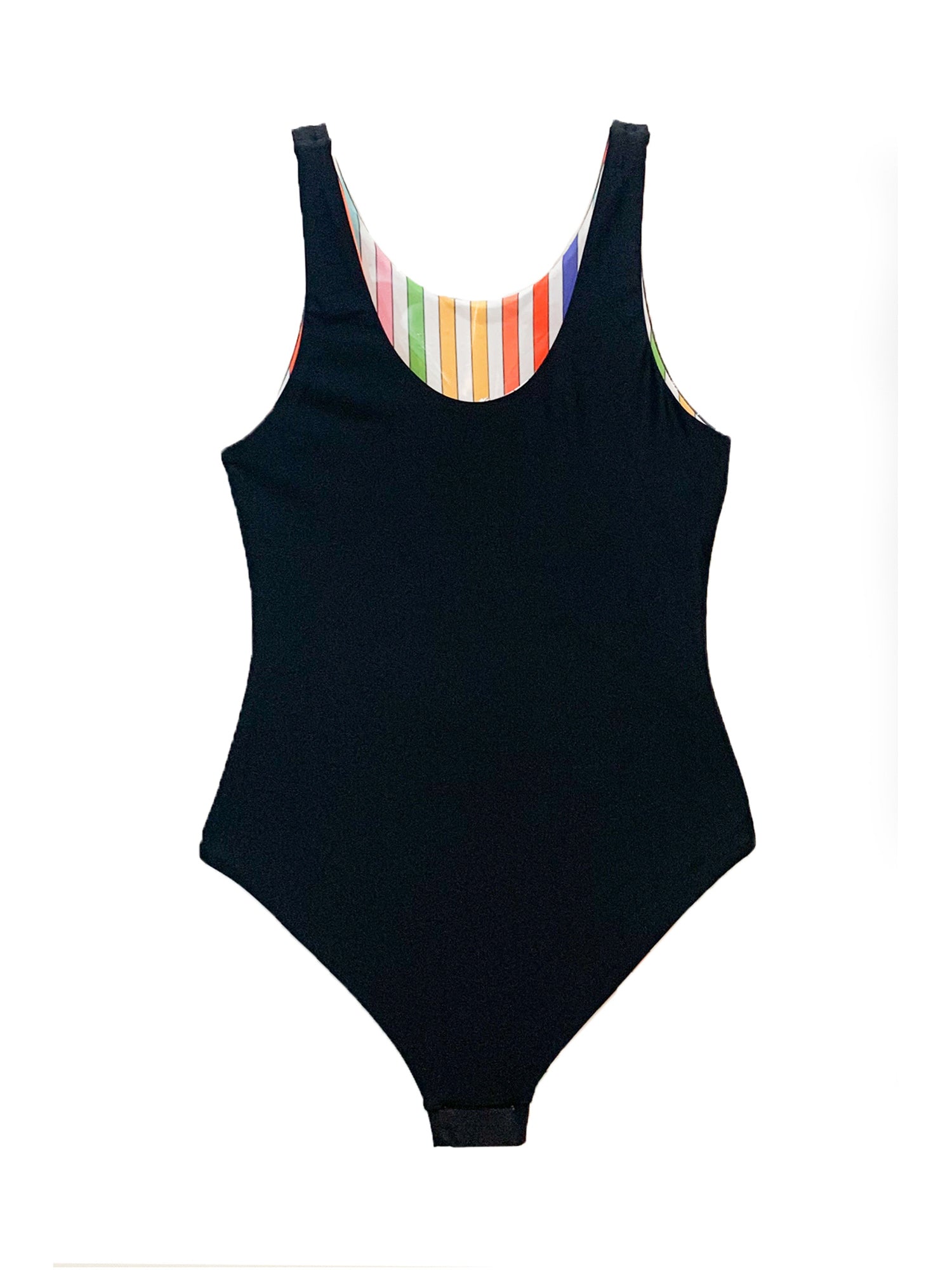 Reversible Rainbow Sunglasses One Piece Swimsuit