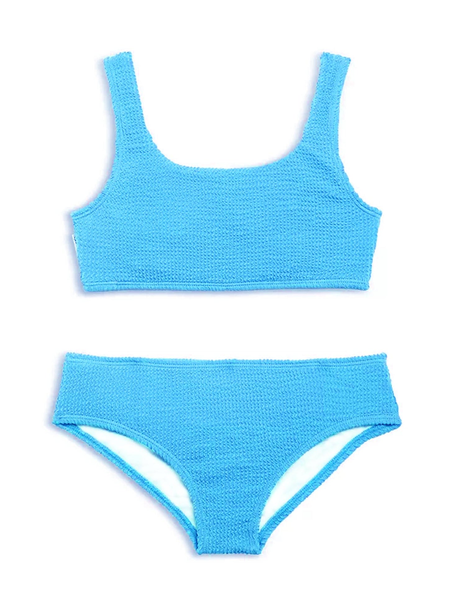 Girls Square Neck Two Piece Bikini