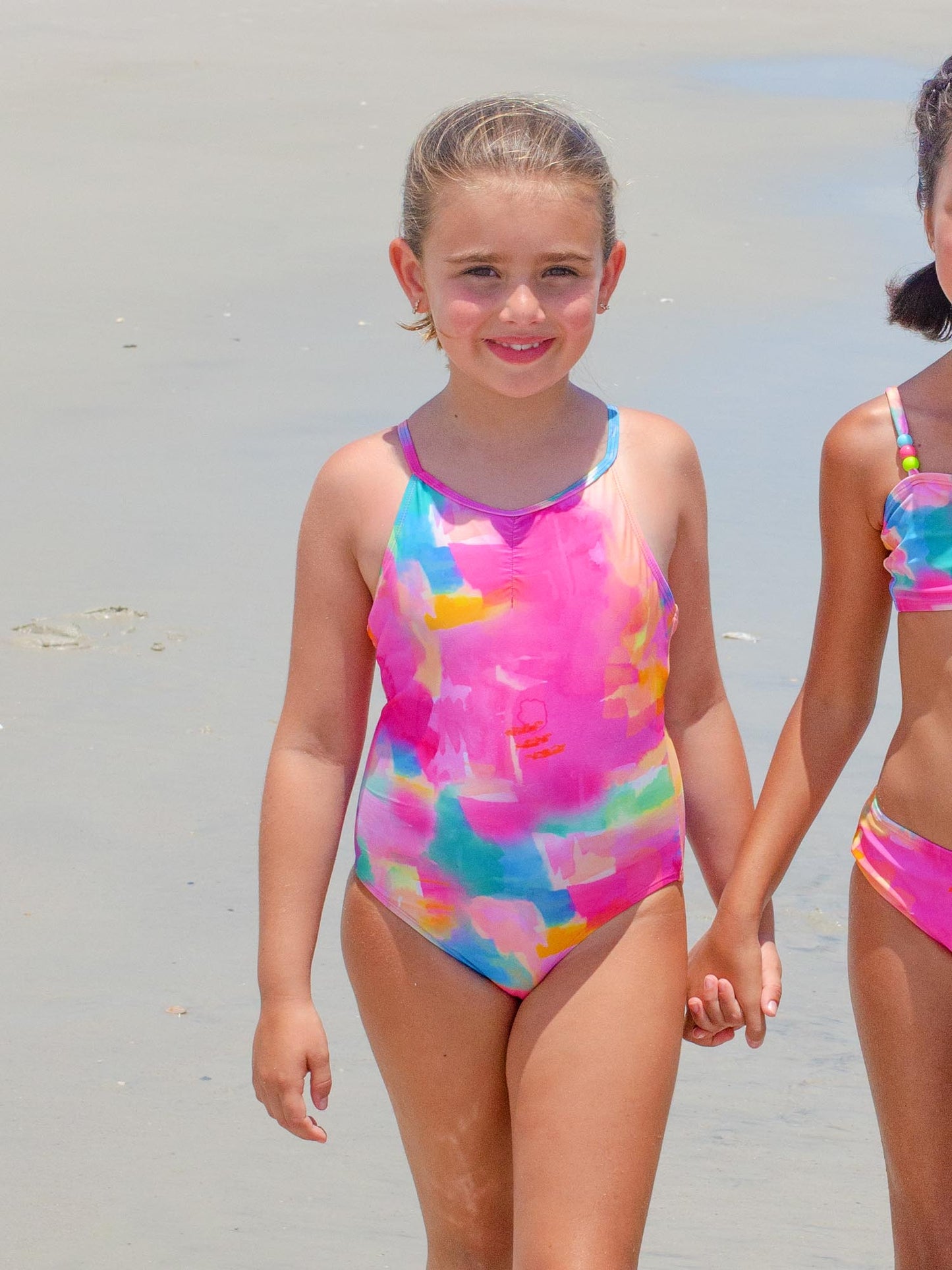 Printed Tween Girls One Piece Swimsuit