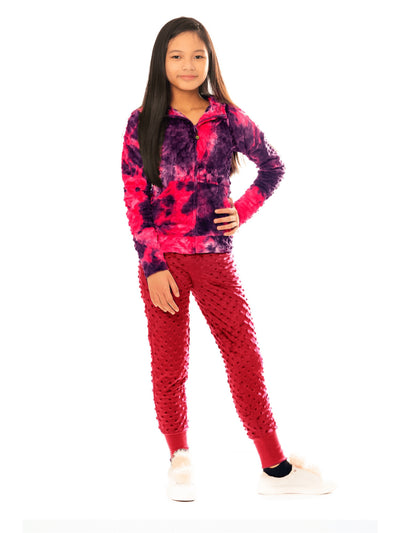 Girls Minky Bubble Jogger Pants