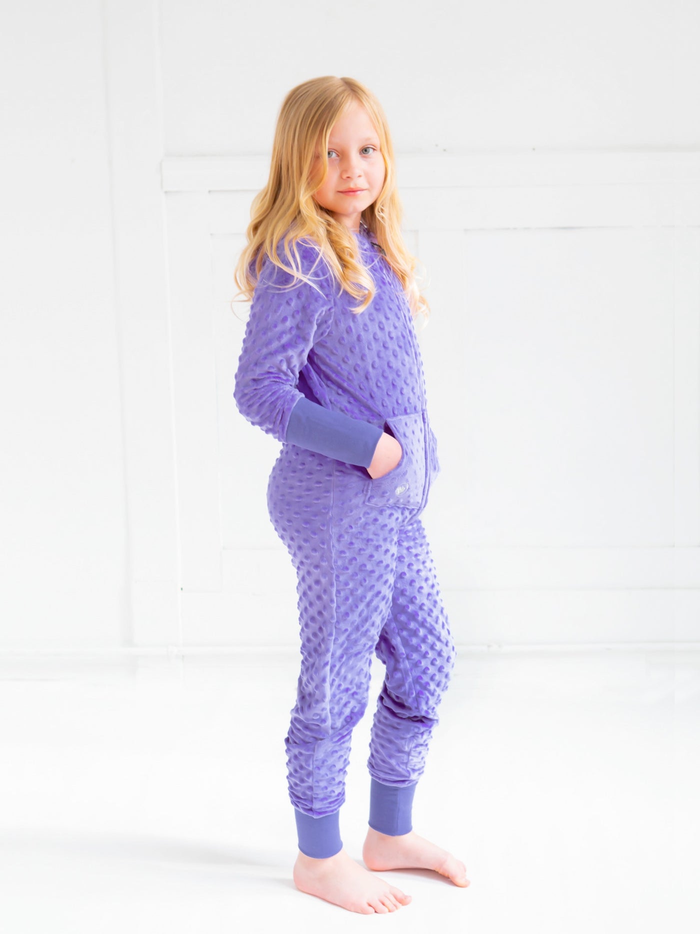 Minky Bubble Onesie - Periwinkle